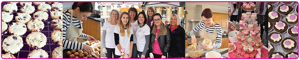 pictures of Fiona Frost baking and cakes and friends